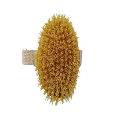 Massage Funktion Gelb Trockener, nasser Körper Bürste Weiche Bürsten Natürliche Peeling tote Haut Glatte Cellulite Langsamere Alterung Lymph- und Blutfluss stimulieren
