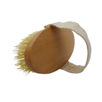 Massage Funktion Gelb Trockener, nasser Körper Bürste Weiche Bürsten Natürliche Peeling tote Haut Glatte Cellulite Langsamere Alterung Lymph- und Blutfluss stimulieren