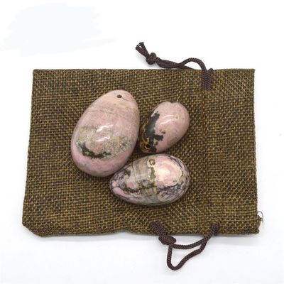 Kegel-Übung Ei Set Rhodonit Stein Jade Yoni Massage für das emotionale Wohlbefinden von Frauen