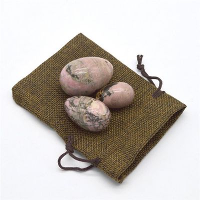 Kegel-Übung Ei Set Rhodonit Stein Jade Yoni Massage für das emotionale Wohlbefinden von Frauen