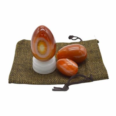2024 Karnelien-Yoni-Ei Rot-Agat-Jade-Ei zur Vaginalverstärkung Übung Massage Therapie