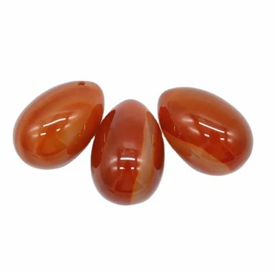 2024 Karnelien-Yoni-Ei Rot-Agat-Jade-Ei zur Vaginalverstärkung Übung Massage Therapie