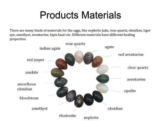Kegel-Heilung Natürliche Gelbe Olivine Quarz Jade Stein Yoni Eier für Vaginalübungen Liebe Thema und heiße Produkte