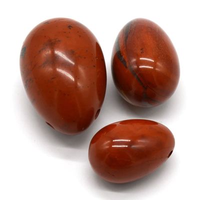 Roter Stein Vaginal Yoni Massager Kegel-Übung Jade-Eier für Frauen Verbessern die Gesundheit des Beckenbodens