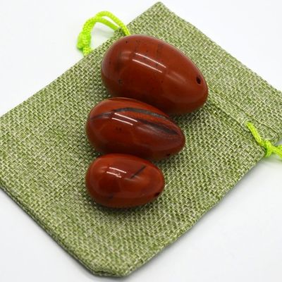 Roter Stein Vaginal Yoni Massager Kegel-Übung Jade-Eier für Frauen Verbessern die Gesundheit des Beckenbodens