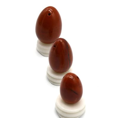 Roter Stein Vaginal Yoni Massager Kegel-Übung Jade-Eier für Frauen Verbessern die Gesundheit des Beckenbodens
