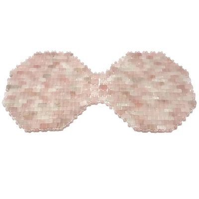 Warm oder kalt mit Stein Augenmaske Natürliche Edelstein Jade Schlafmaske für Anti-Aging Rose Quarz Brustmaske