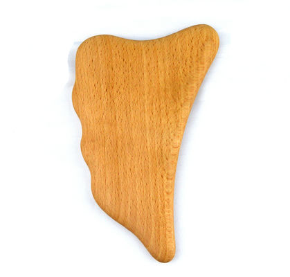 Custom Logo Holz Gua Sha Massager Körpermassage Werkzeug für Selbstpflege Spa Gesichtslifting Schönheit