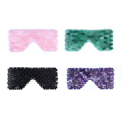Crystal Jade Rose Quarz Augenpflege Schlaf-Augenmaske für Gesicht Verbessern Sie Ihr allgemeines Wohlbefinden