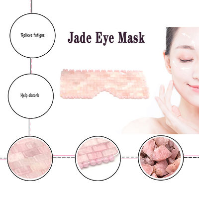 Crystal Jade Rose Quarz Augenpflege Schlaf-Augenmaske für Gesicht Verbessern Sie Ihr allgemeines Wohlbefinden
