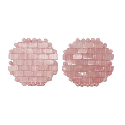 Gesichtsmaske 100% natürliches Rose Quarz Mini-Augenmasken für Gesichtsbehandlungen Schwellende Augen Kopfschmerzen Migräne Schlafende Augen/Gesichtsmaske