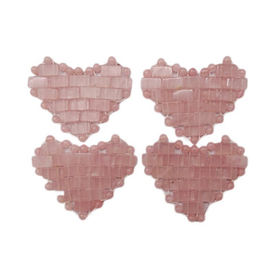 Gesichtsmaske 100% natürliches Rose Quarz Mini-Augenmasken für Gesichtsbehandlungen Schwellende Augen Kopfschmerzen Migräne Schlafende Augen/Gesichtsmaske