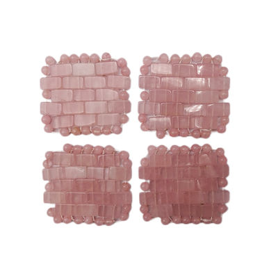 Gesichtsmaske 100% natürliches Rose Quarz Mini-Augenmasken für Gesichtsbehandlungen Schwellende Augen Kopfschmerzen Migräne Schlafende Augen/Gesichtsmaske