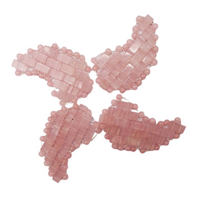 Gesichtsmaske 100% natürliches Rose Quarz Mini-Augenmasken für Gesichtsbehandlungen Schwellende Augen Kopfschmerzen Migräne Schlafende Augen/Gesichtsmaske