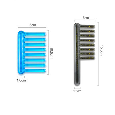 2024 Beliebter Gua Sha Lady Comb Schwarz/Blau Massage-Kamm für die Pflege von langen Haaren und Dual-Funktion Ice Muscle Beauty
