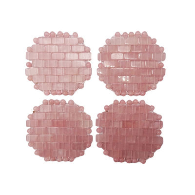Gesichtsmaske 100% natürliches Rose Quarz Mini-Augenmasken für Gesichtsbehandlungen Schwellende Augen Kopfschmerzen Migräne Schlafende Augen/Gesichtsmaske