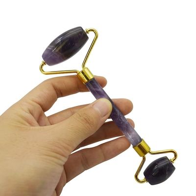 Amethyst Jade Roller Guasha Gesichts Hautpflege Werkzeuge Kleines Auge Roller für Augen Gesicht Gua Sha Massager für Frauen Gesichts Roller Selbstpflege Geschenke