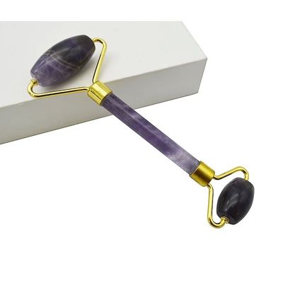 Amethyst Jade Roller Guasha Gesichts Hautpflege Werkzeuge Kleines Auge Roller für Augen Gesicht Gua Sha Massager für Frauen Gesichts Roller Selbstpflege Geschenke