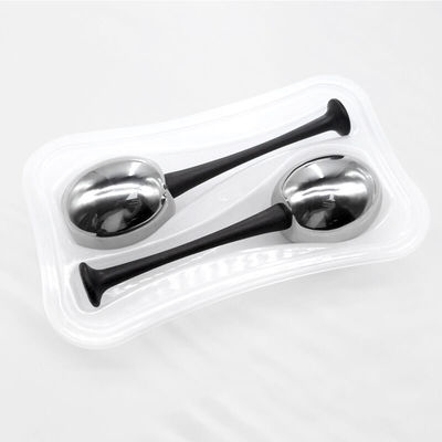 Customized Logo Availabled Edelstahl Eis Gesichtskugeln für Frauen Gesicht Augen Schönheit Cryo Sticks Roller Gua Sha Gefrierwerkzeuge