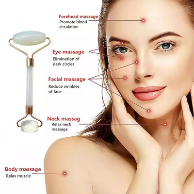 Jade Guasha Roller Werkzeuge Opal Jade Gesichtsroller Gua Sha Massager für Gesicht und Augen Schwellungen Linderung Haut Falten
