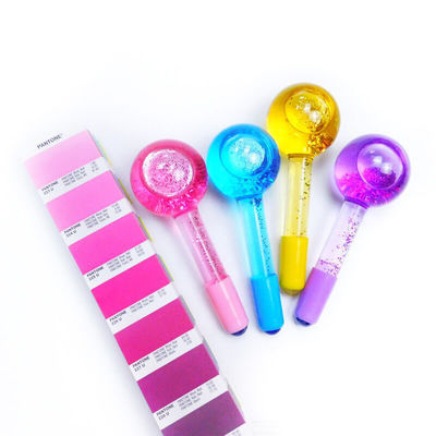 Gesichtsmassage Kühlkugel Borosilikat Glas Eiskugeln für Gesichtsbehandlungen Roller Ball Spa Gesichtslift Schönheit Hautpflege