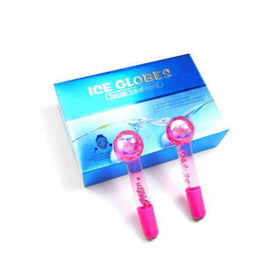 Gesichtsmassage Kühlkugel Borosilikat Glas Eiskugeln für Gesichtsbehandlungen Roller Ball Spa Gesichtslift Schönheit Hautpflege