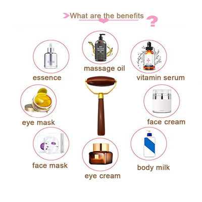 Agate Face Gua Sha Roller Körper Hautpflege Stein Gesichtsmassager für Frauen zur Linderung von Stress und Augenblähungen