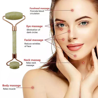 Gesichtsmassage Bereich Gesichtsmassage Roller Xiuyan Jade Stone Guasha Roller für die Verjüngung der Haut und die Entfernung von Falten