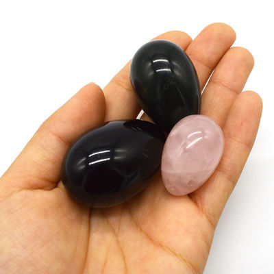 Regionale Besonderheit geschnitzte Obsidian Nephrit Rose Quarz Naturjade Eier poliert Yoni Eier Edelstein