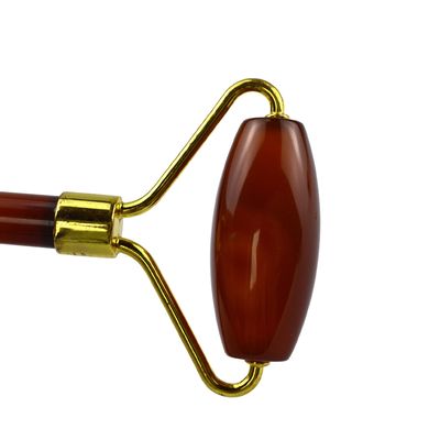 100% authentisches natürliches Karnelien Jade Guasha Roller Massage Anti-Aging Gesichts Gua Sha Roller