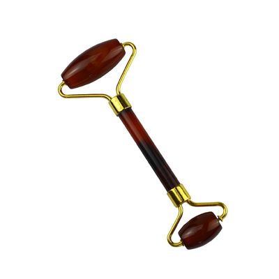 100% authentisches natürliches Karnelien Jade Guasha Roller Massage Anti-Aging Gesichts Gua Sha Roller