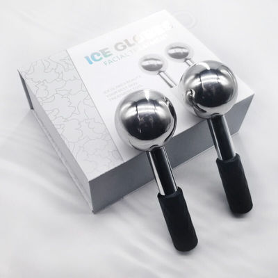 Gesichtsmassager zur Abkühlung und Verringerung von Dunklen Kreisen Eiskugeln aus Edelstahl
