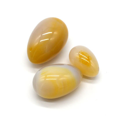 Gravur Naturagath Stein Eier Bohrungen Vaginalübungen Jade Eier 45*30mm/40*25mm/30*20mm