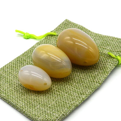 Gravur Naturagath Stein Eier Bohrungen Vaginalübungen Jade Eier 45*30mm/40*25mm/30*20mm
