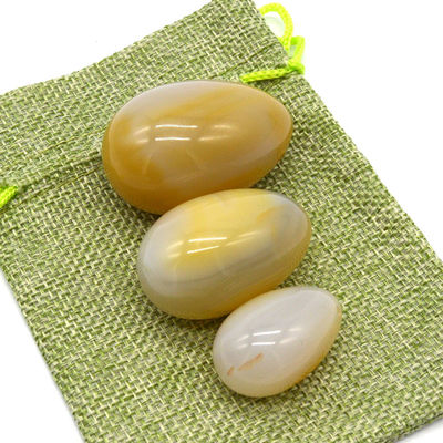 Gravur Naturagath Stein Eier Bohrungen Vaginalübungen Jade Eier 45*30mm/40*25mm/30*20mm