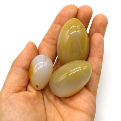 Gravur Naturagath Stein Eier Bohrungen Vaginalübungen Jade Eier 45*30mm/40*25mm/30*20mm