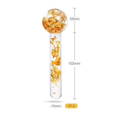 Kühlende Eiskugeln 24K Gold Gesichtsmassager Roller für tägliche Schönheitsroutinen zum Verringern von Schwellungen und Dunklen Kreisen im Gesicht