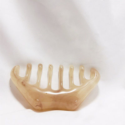 ISO9001-zertifizierte Resin Gua Sha Massager Kamm für Kopfhautpflege und Akupunktherapie Bienenwachs