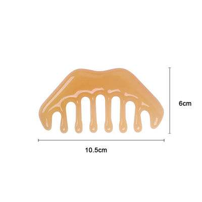 ISO9001-zertifizierte Resin Gua Sha Massager Kamm für Kopfhautpflege und Akupunktherapie Bienenwachs
