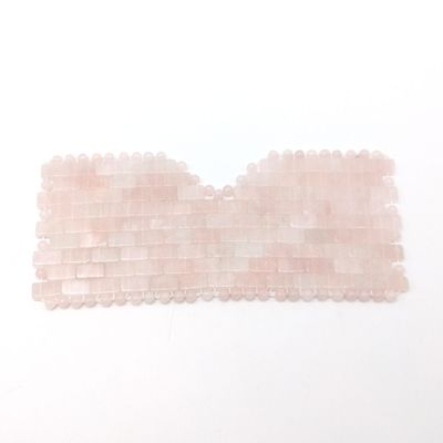 2019 Handwerk Schlaf Gesichts Jade Masken Natur Rose Quarz Augenmaske für Beauty Mat S