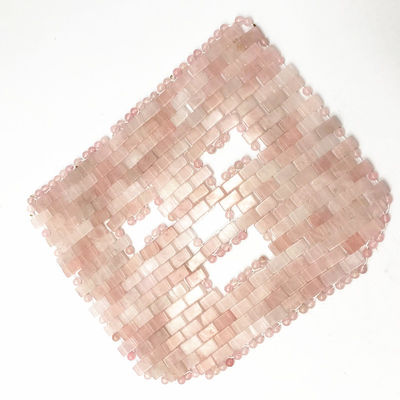 Personalisiertes Logo Natürliche Schönheit Jade Stein Maske Rosa Rose Quarz Göttin Gesichtsmaske Gesichtsmaske