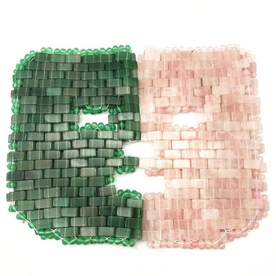 Personalisiertes Logo Natürliche Schönheit Jade Stein Maske Rosa Rose Quarz Göttin Gesichtsmaske Gesichtsmaske