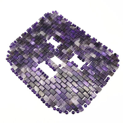 Polierte Technologie Natürliche Schönheit Jade Stein Maske für Amethyst Göttin Gesichtsschönheit Verpackung OEM