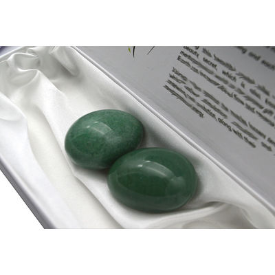Handwerksbohrung Nephrit Jade Eier für Yoni Übung Yoni Set von 3
