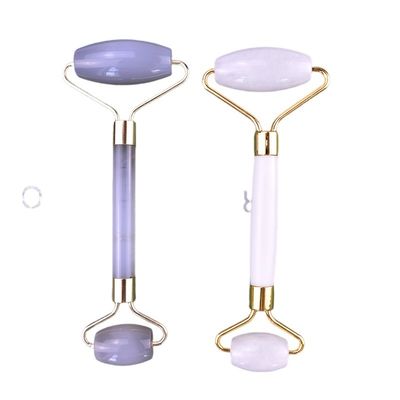 Natürliche Achat Gesichts-Jade-Roller Gua Sha Massager für die Gesichtshaut Schönheitsmittel Anti-Aging-Funktion Muskelmassage