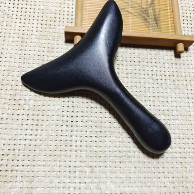 ISO9001-zertifizierter Körpermassager Natürlicher Bian Stein Gua Sha Schraubbrett für Rückenmassage und Meridianbürste
