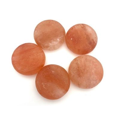 250g natürliche Himalaya-Rosensalzseife für Schönheitssalons SPA ätherisches Öl handgefertigt Schabenmassage Kalter heißer Kompressionsstein