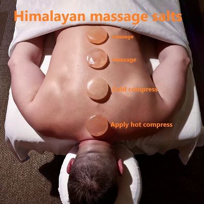 250g natürliche Himalaya-Rosensalzseife für Schönheitssalons SPA ätherisches Öl handgefertigt Schabenmassage Kalter heißer Kompressionsstein