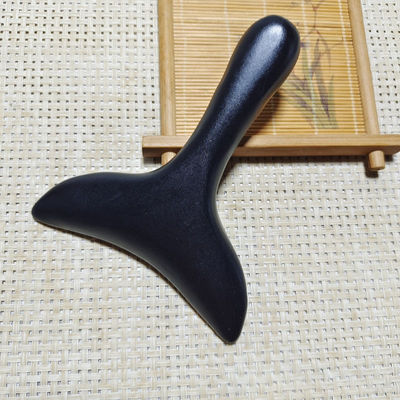 ISO9001-zertifizierter Körpermassager Natürlicher Bian Stein Gua Sha Schraubbrett für Rückenmassage und Meridianbürste