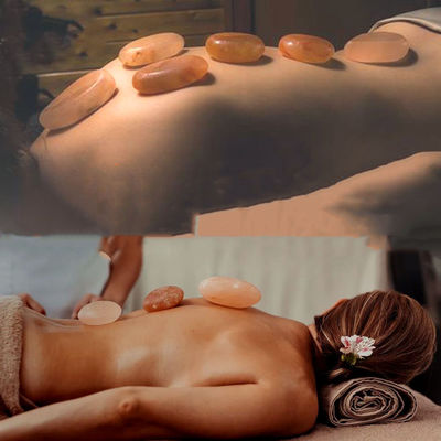 250g natürliche Himalaya-Rosensalzseife für Schönheitssalons SPA ätherisches Öl handgefertigt Schabenmassage Kalter heißer Kompressionsstein